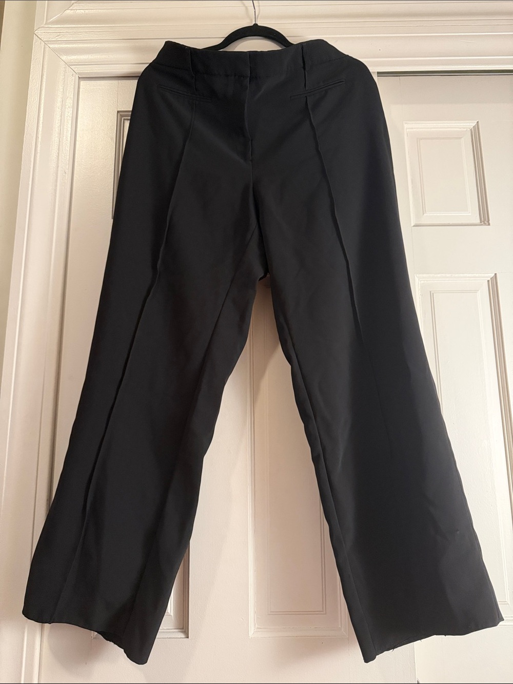 Anne Klein Black Straight-Leg Dress Pants